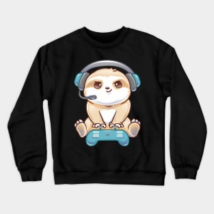 Gaming Sloth Crewneck Sweatshirt